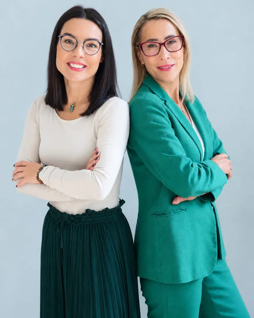 Karolina Heimert i Grażyna Zawartka